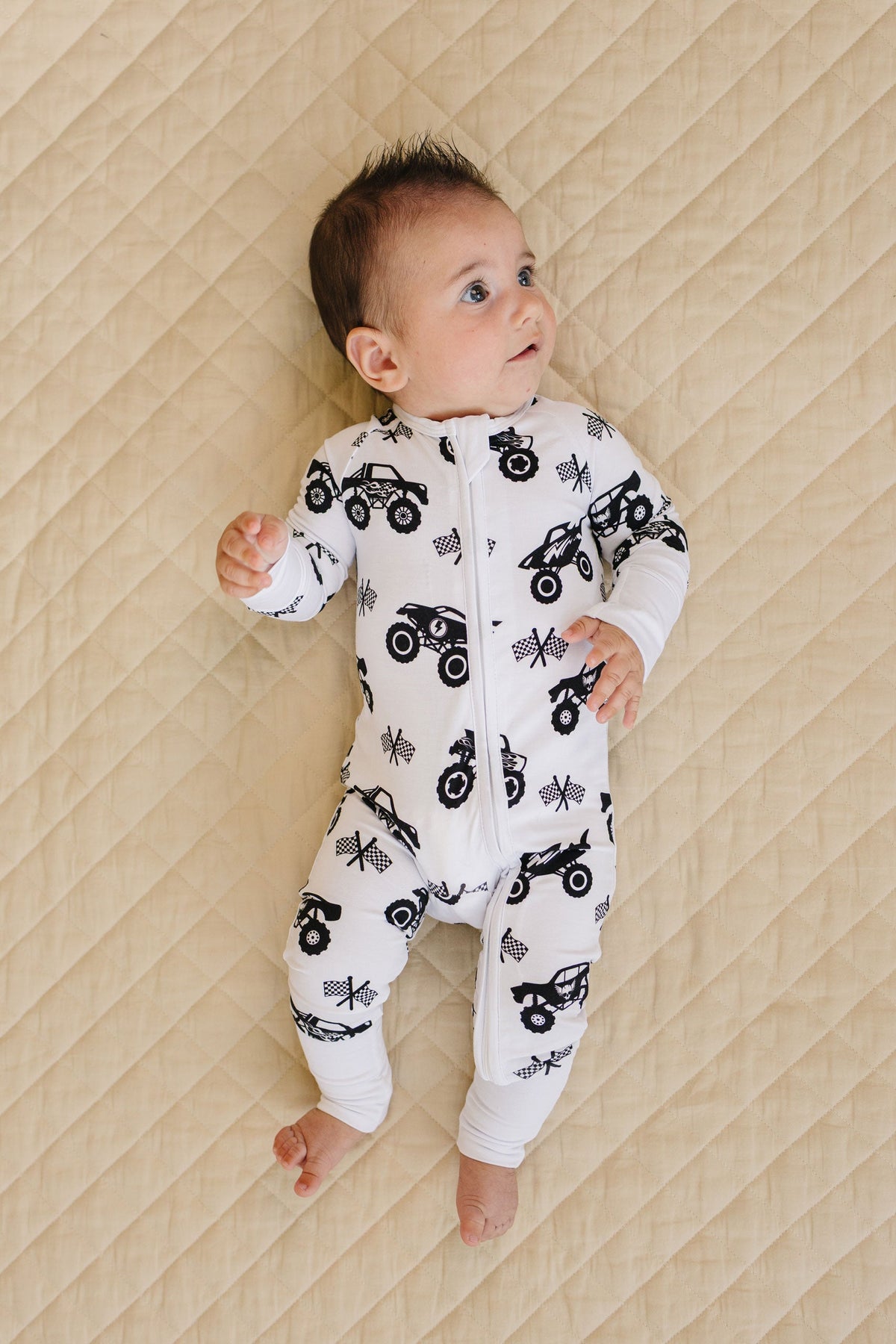 Bamboo Zip Romper | Monster Blaze