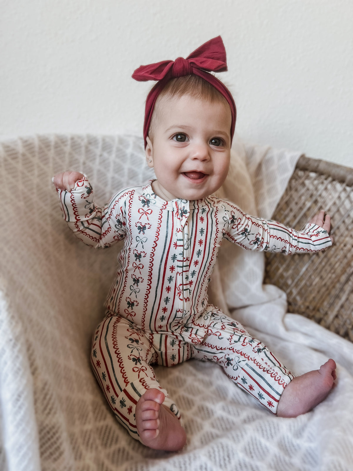 Candy Cane Lane Bamboo Christmas Pajamas - Zippy