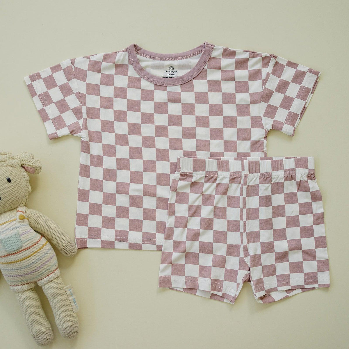 Tropical Haze Check 2pc Bamboo Lounge Set
