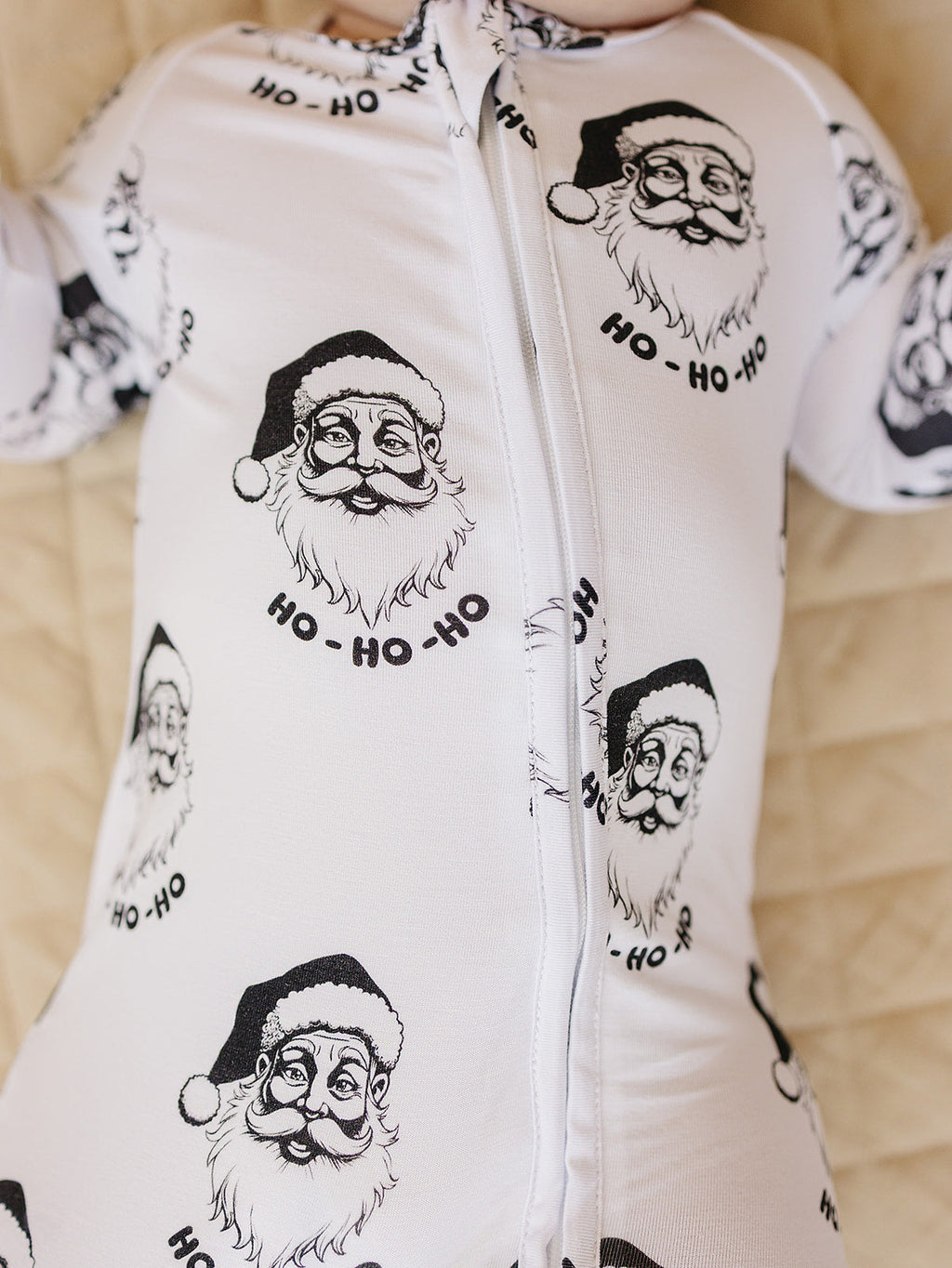 Bamboo Zip Romper | Cool Santa