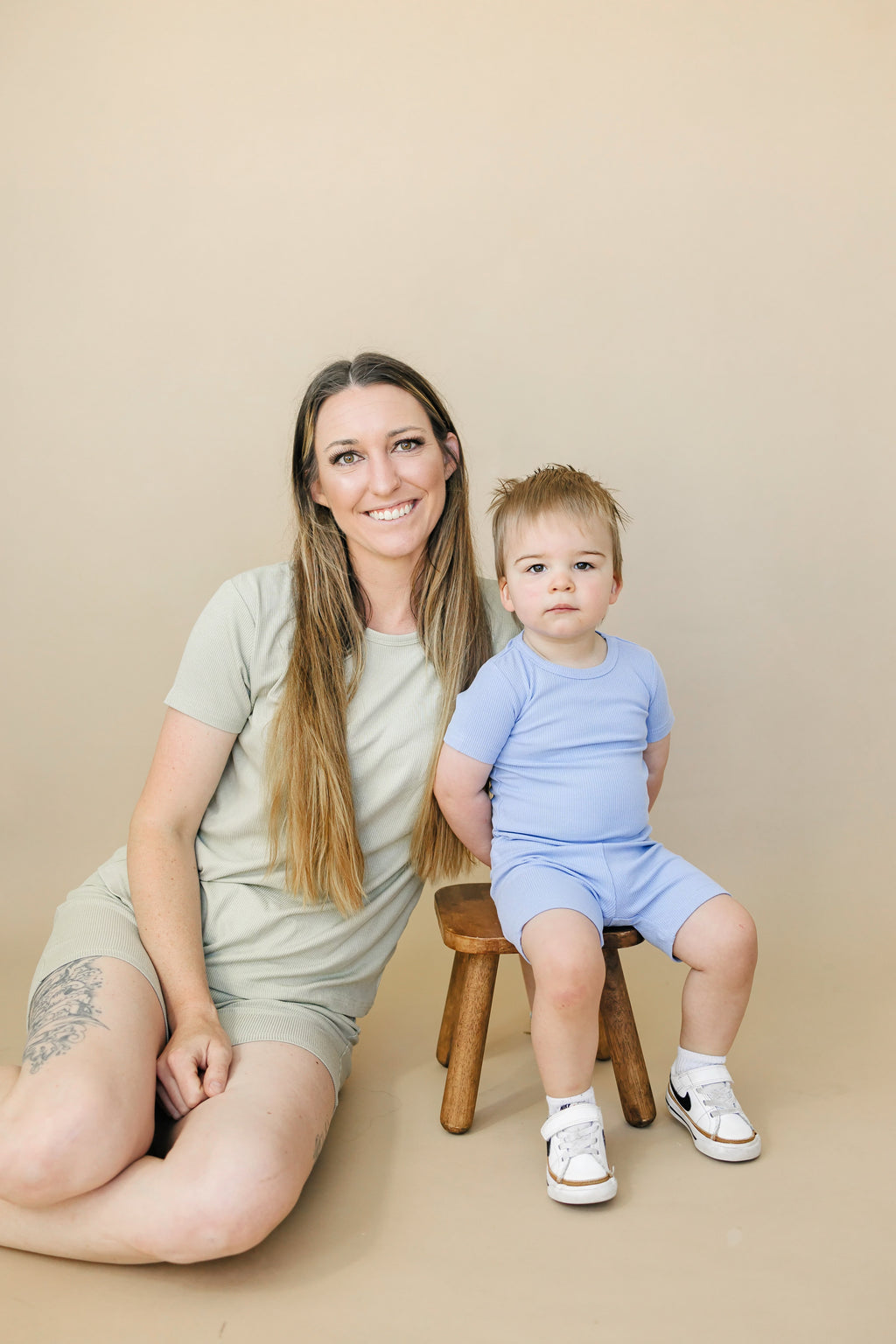 Women's Ribbed Bamboo Pajama Top & Bottoms - sold as separates
