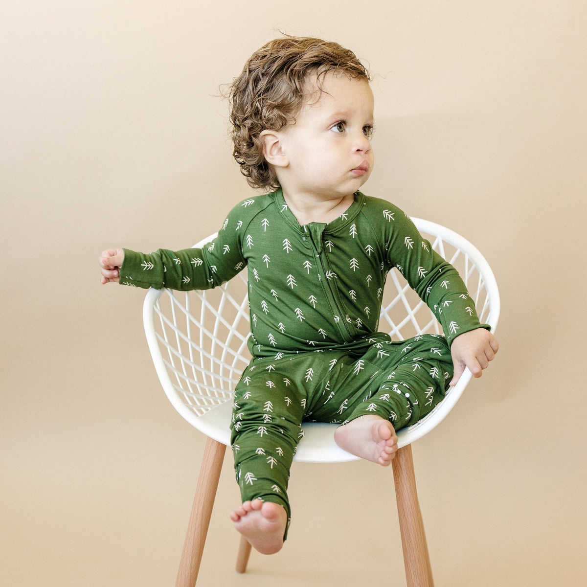 Evergreen Dreams Bamboo Zippy Pajamas