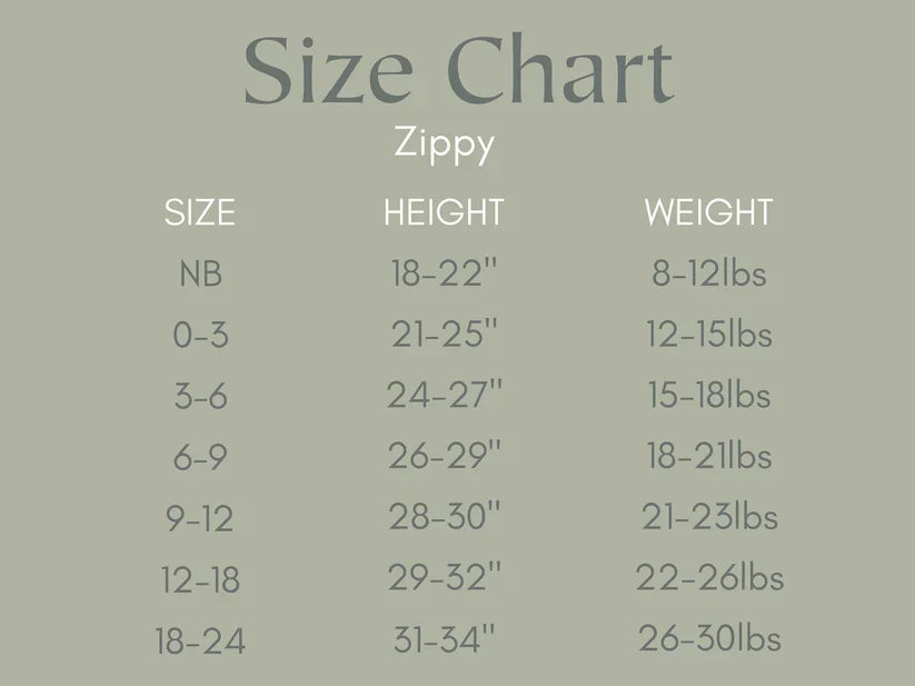 Evergreen Dreams Bamboo Zippy Pajamas