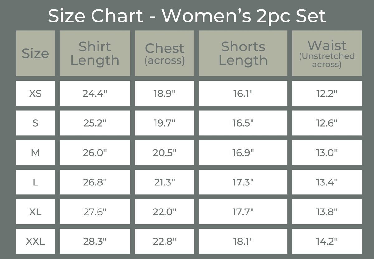 Women's Bamboo Tee & Bike Shorts - sold as separates